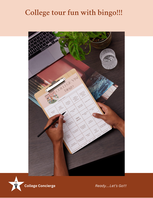 College Bingo Cards – Campus Visits Pack (15 Cards)