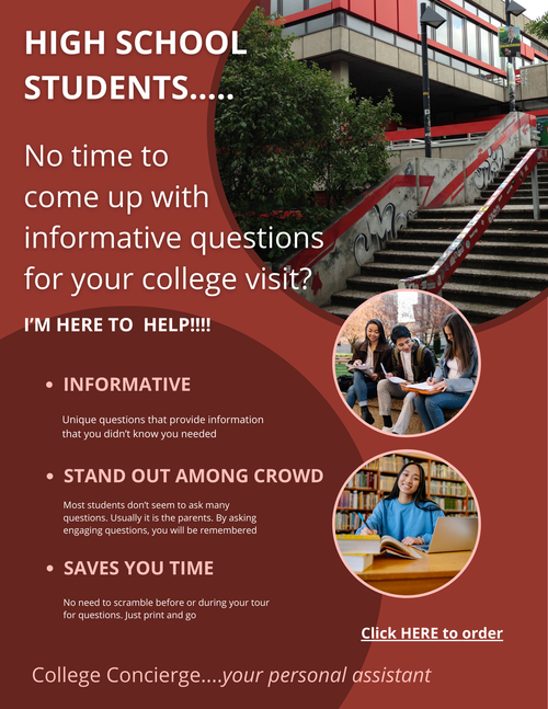 College tour questions guide for high school students - what to ask on campus visits

College tour questions guide cover — printable digital download for high school students visiting college campuses
